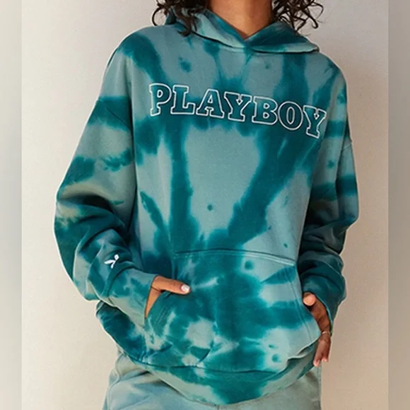Bunny Hoodie Playboy Tie Dye Sweatshirt Playboy Tie Dye Martini